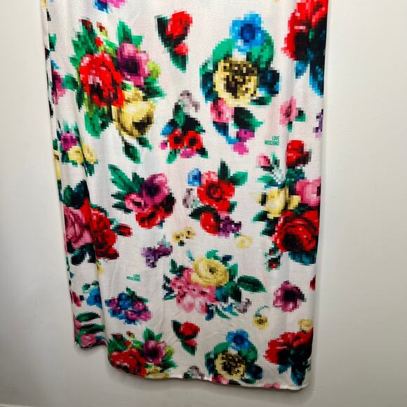 Love Moschino Pixel Rose Floral Maxi Dress Size 8 - Picture 5 of 9